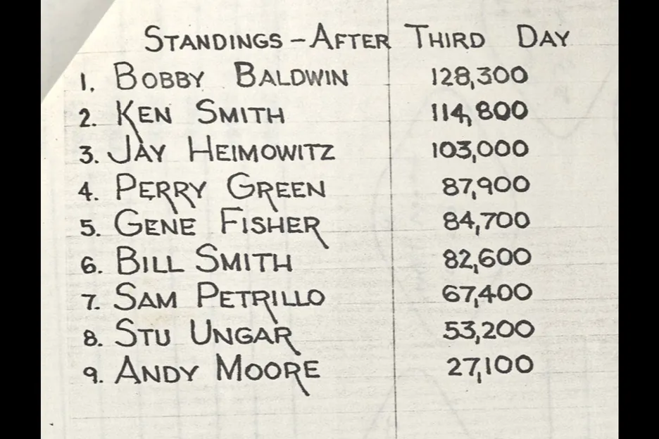 Moore had almost three starting stacks at the beginning of final table play. The 2025 final table short stack had 393. 