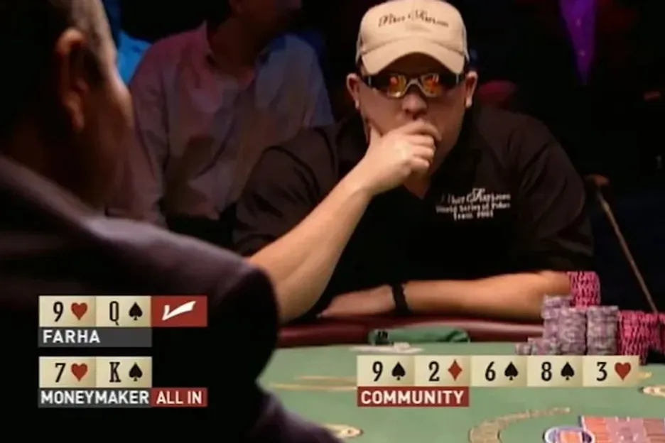 Moneymaker's famous heads-up bluff.