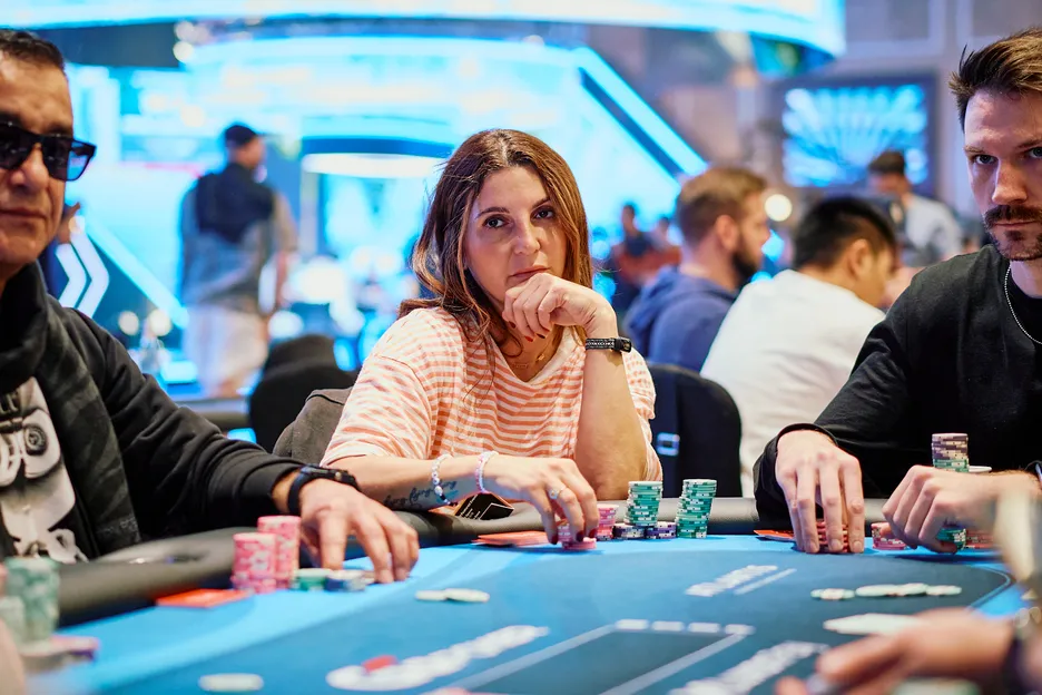 Natasha Mercier built up a big stack late on.