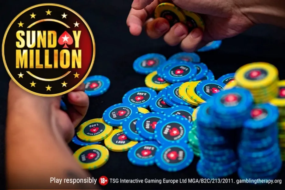 The Sunday Million Anniversary will award at least 6x the usual guaranteed prize pool.
