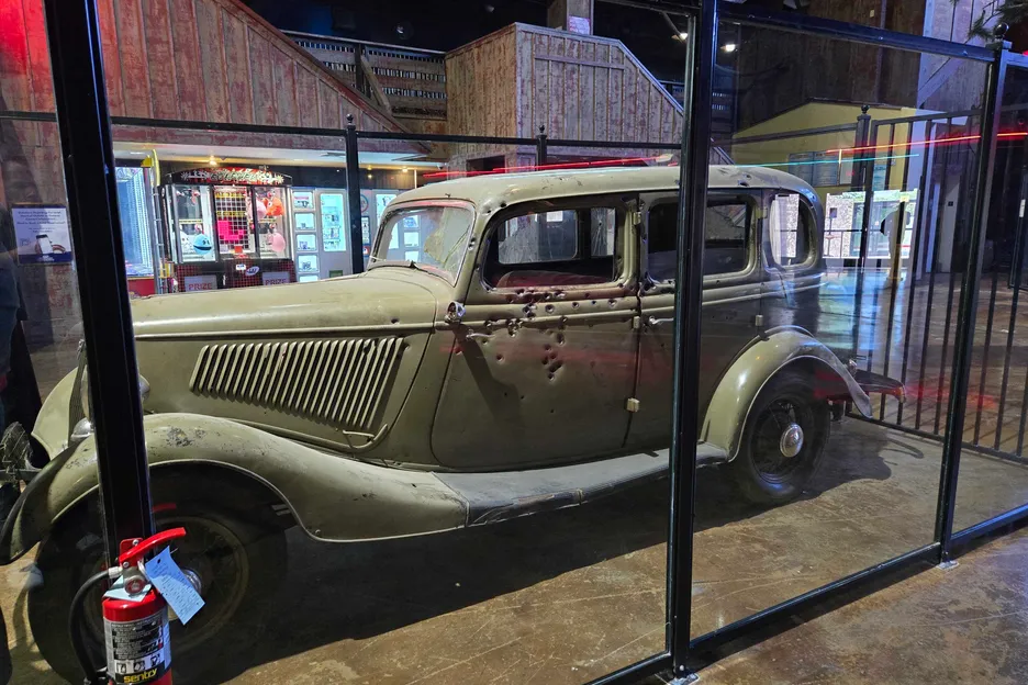 At Whiskey Pete's you can see the car Bonnie and Clyde were shot in, if you are into that sort of thing. 