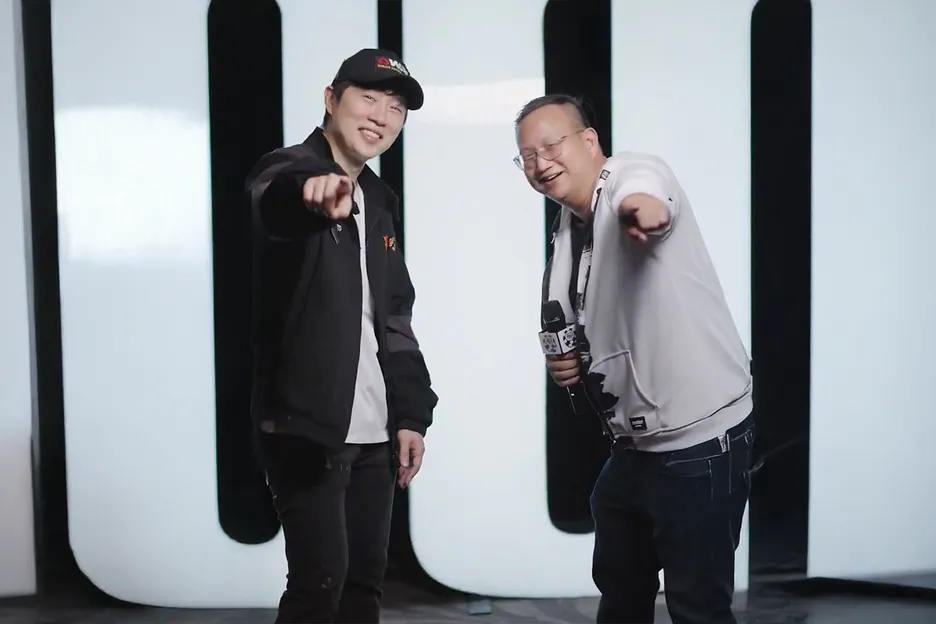 StarCraft champion SlayerS_'BoxeR' and Wayne Chiang