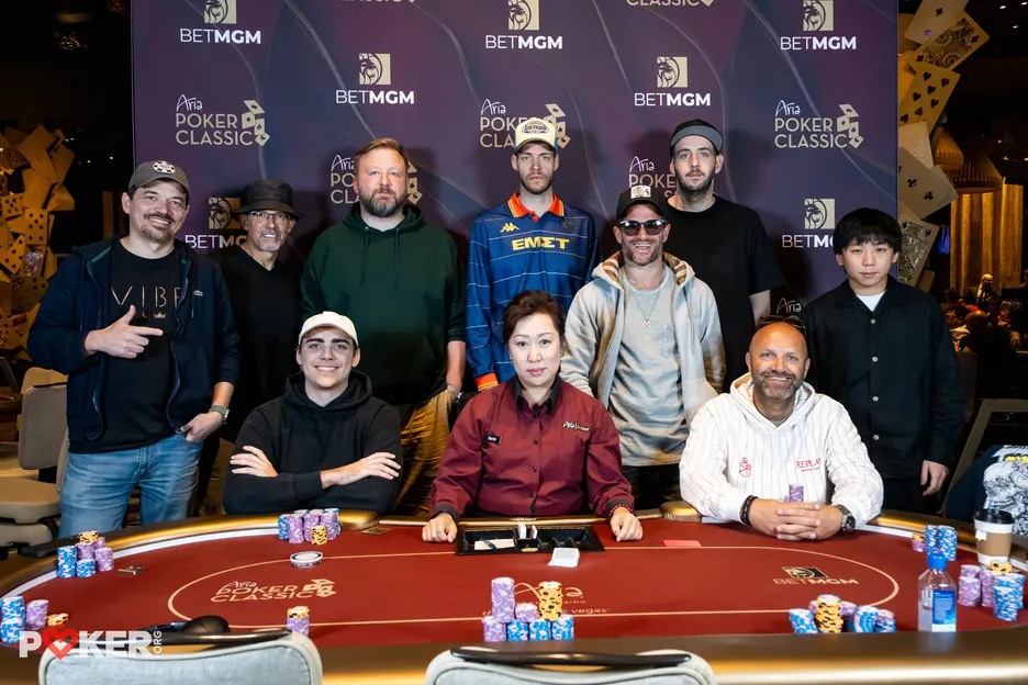 The final table was light work for Trayner for a big early hand. 