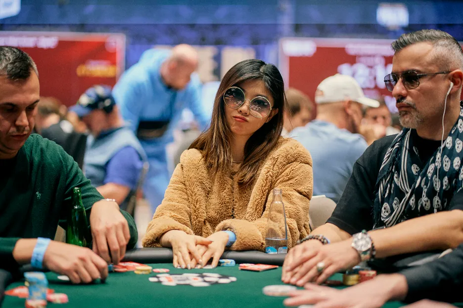 Xuan Liu playing at the 2026 WSOP Europe.
