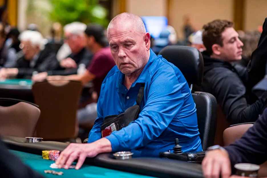 Rick Bartels on Day 1A of SHR Poker Showdown.