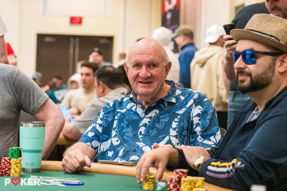Stephen Kurland dragged the shortest of stacks through the bubble for his first WSOP cash. 