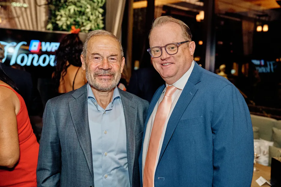 Lance Bradley with PokerStars founder Isai Sheinberg