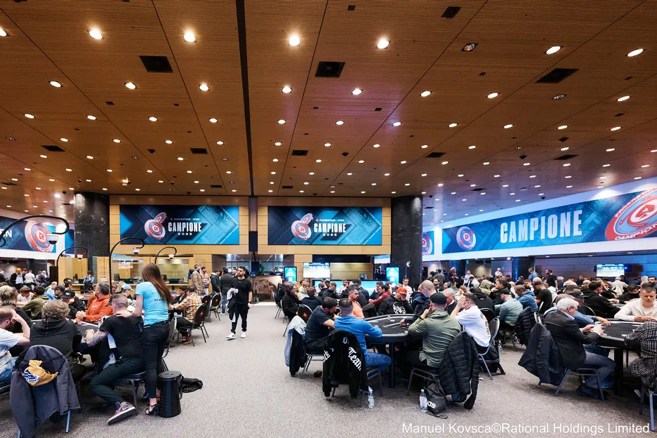 PokerStars packed the house for its Open stop in Campione. 