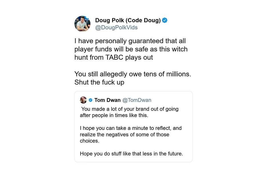 Polk called the early morning raid a "witch hunt" on Wednesday. 