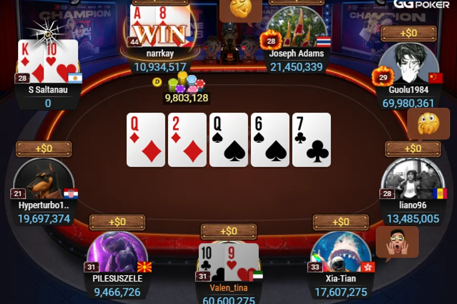 The final table finishers in Event #8 of the 2026 APT Online. 