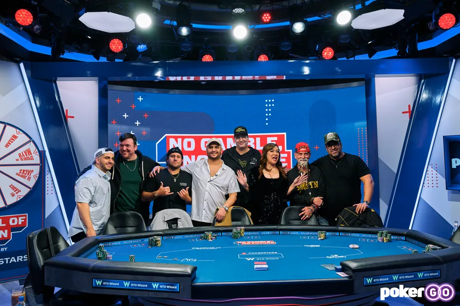 The latest lineup of players to grace the No Gamble, No Future set. 