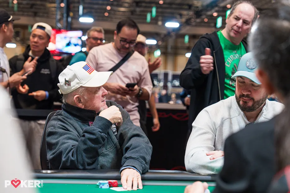 Allen Kessler came by the final table to wish Green well