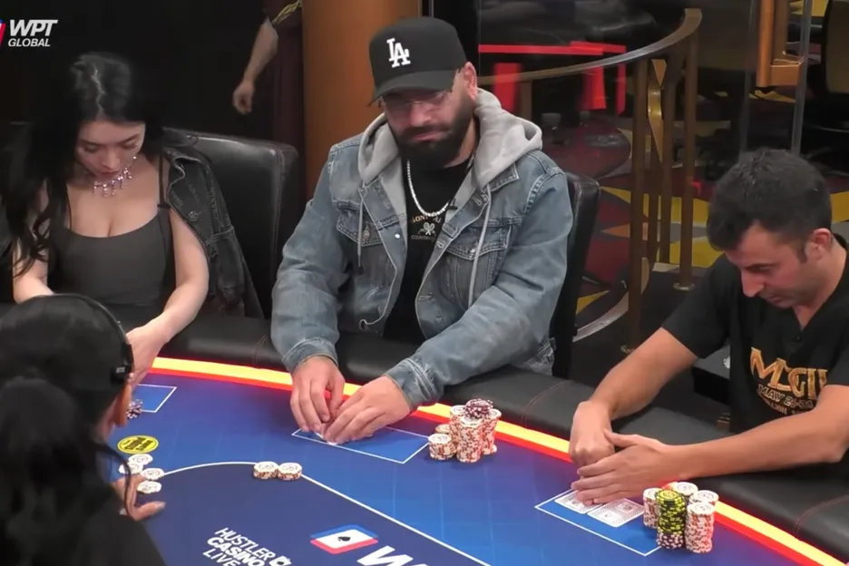 The straddle is on in a Hustler Casino Live game