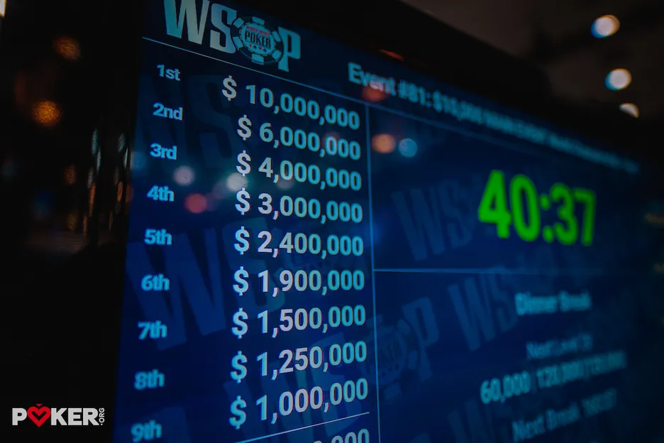 Main Event payouts are bigger than most are used to playing for