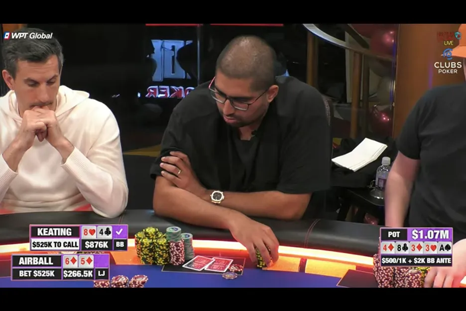 Airball was up for Keating's big bet challenge. 