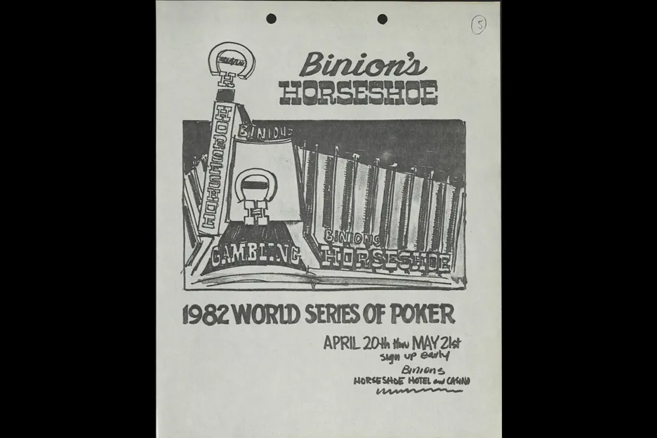 The archive includes various mockups for advertisements and brochures published by the WSOP each year. 