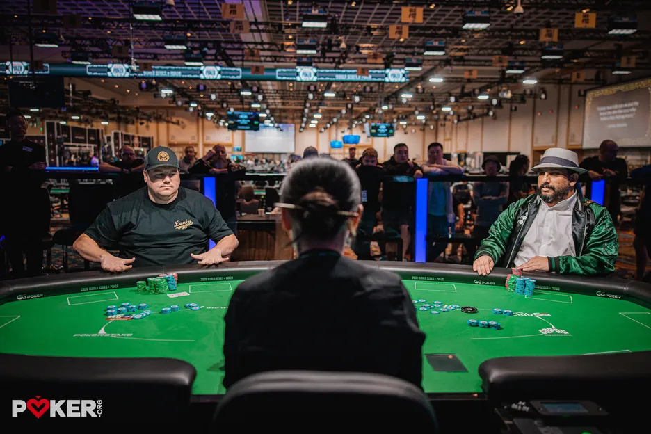 The pair played heads-up for almost four hours.