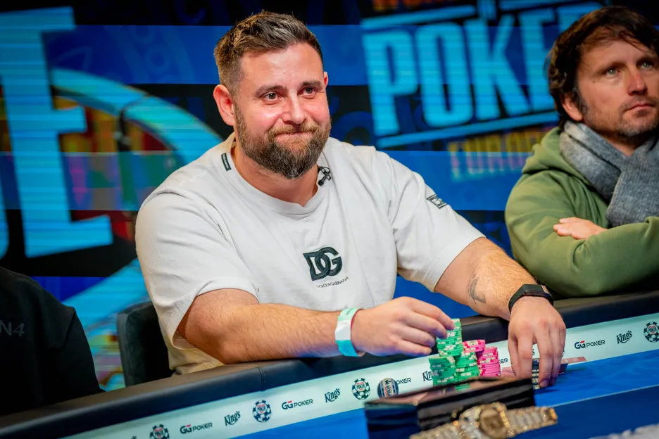 Nikolay Bibov had the best rail who celebrated every hand he won. 