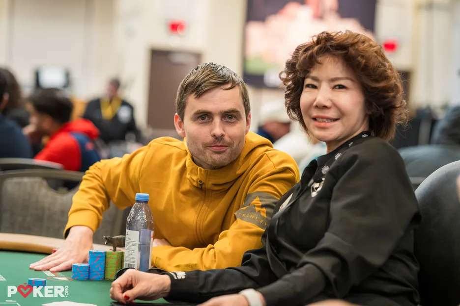 Martin Kabrhel enjoys a down time moment with one of his favourite dealers.