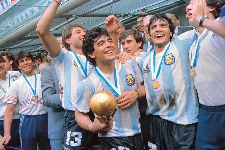 Diego Maradona led Argentina to World Cup victory in 1986.
