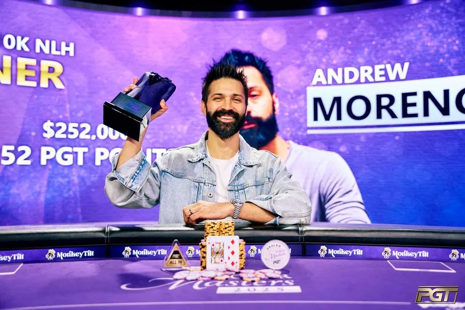Andrew Moreno wins Event #3 of Poker Masters