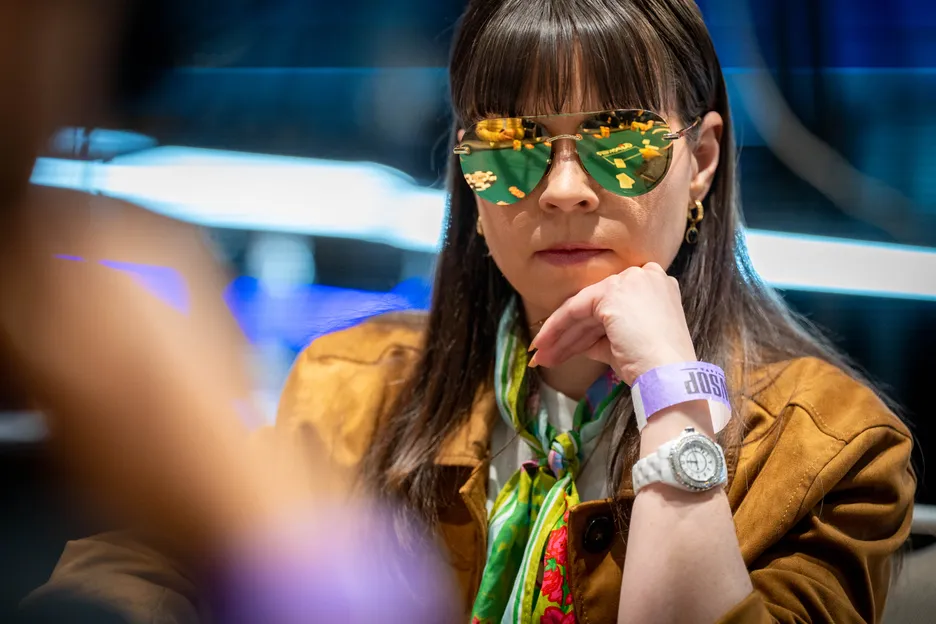 Life was a rollercoaster for Annette Obrestad on Day 4 of the WSOPE Main Event. 