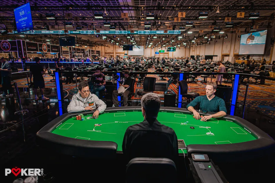 Glaser never held the lead in heads-up play versus Chen.