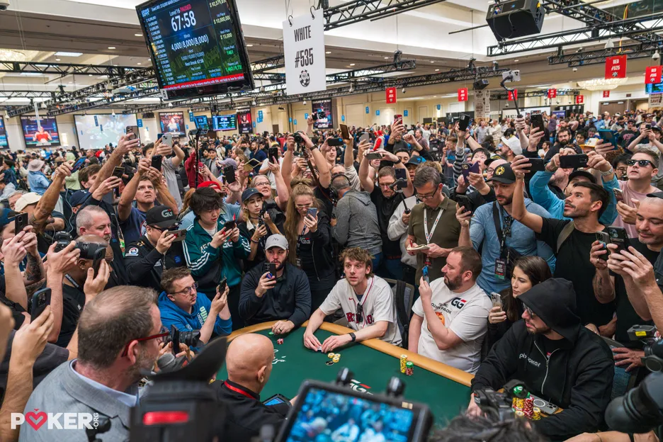 John Pointer at risk on the bubble and no idea whether he wants to win or lose the hand.