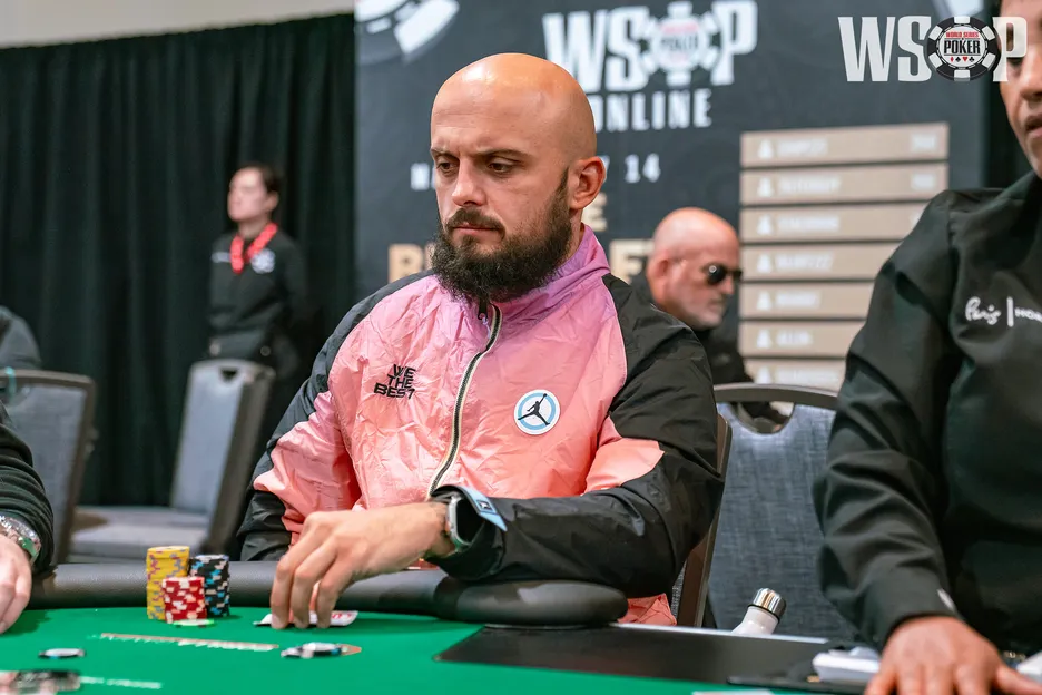 Yulian Bogdanov ended the day with the biggest stack.