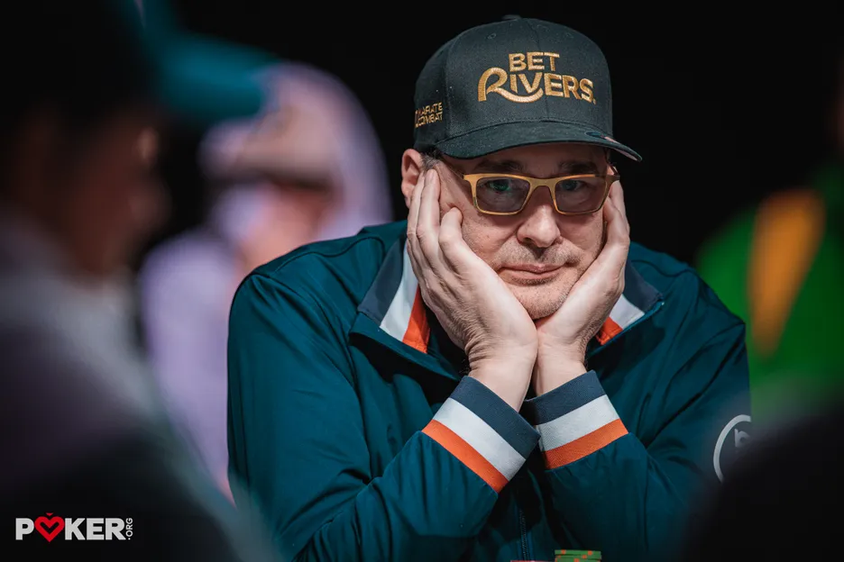 Phil Hellmuth on the final day of the Mixed Omaha8/Stud8.