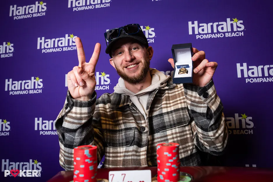 February 2026 WSOPC Pompano Beach Main Event champion Zachary Fischer
