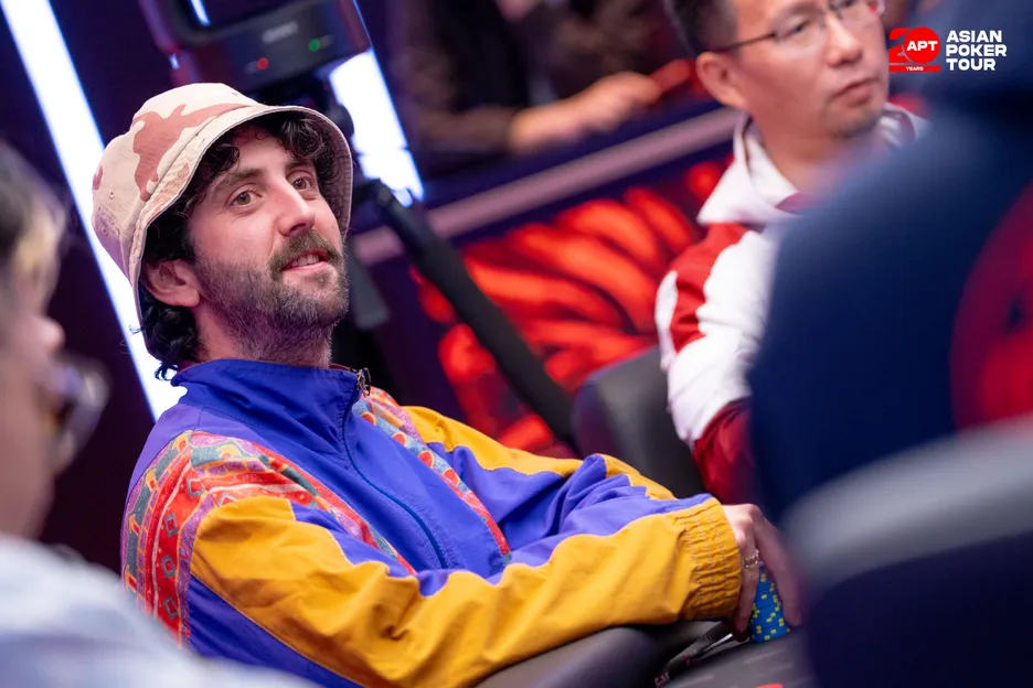 No time to spare: Toby Joyce hopped straight into the APT High Roller.