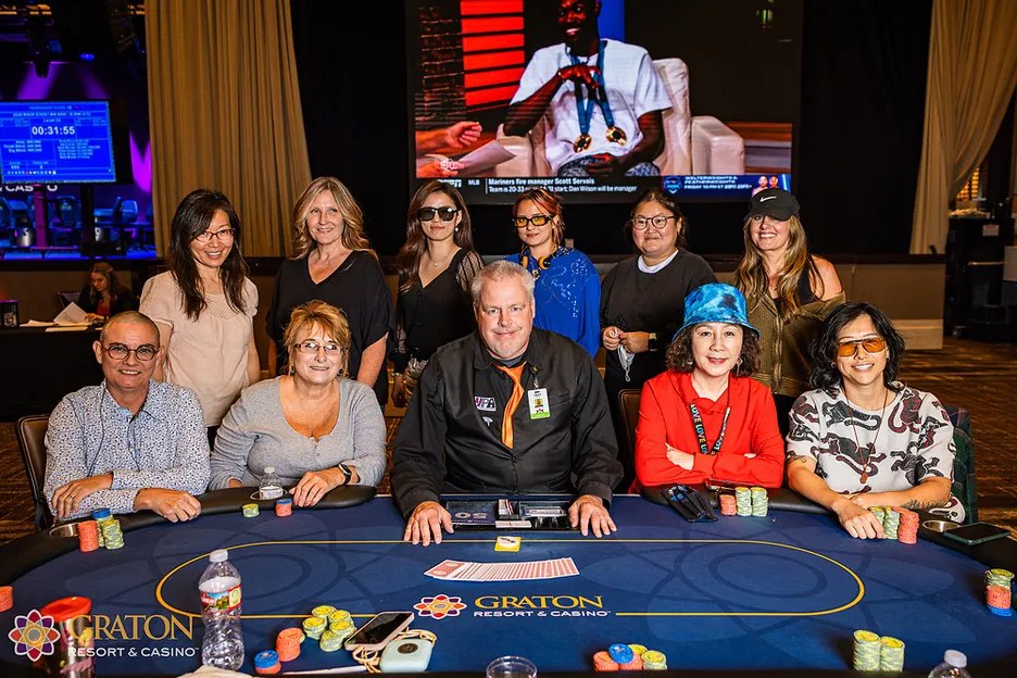 The first-ever WSOP Circuit Womens tournament final table. 