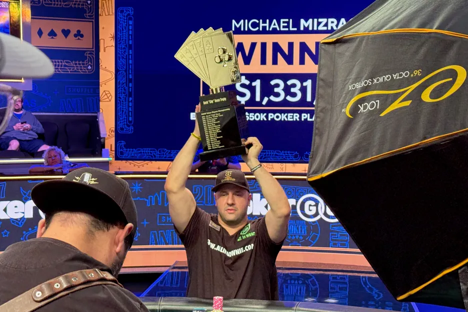 4-time poker Players Championship winner Michael 'The Grinder' Mizrachi