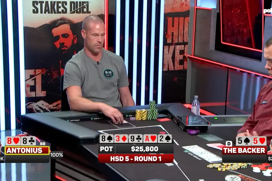 Patrik Antonius won back-to-back pots to take an early lead in Round 1 of High Stakes Duel 5. 