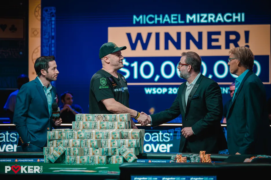 Michael Mizrachi was inducted in the Poker Hall of Fame after winning the 2025 WSOP Main Event.