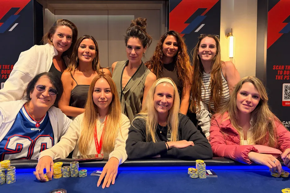 Michelle (center, standing) led the final 9 when it came to crunch time.