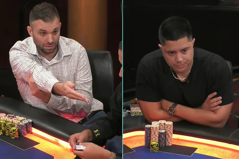 Nick Palma clashes with Hustler Casino Live reg Mariano