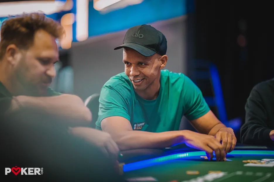 Luckily, our photographers are on the ball: Phil Ivey's cameo was a quick one.