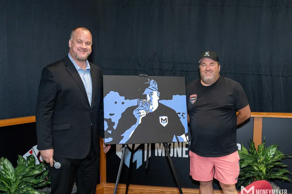 Moneymaker Tour Executive Manager Tony Burns and the man himself