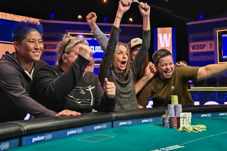 Bonnie was front and center for the winner's photo. 