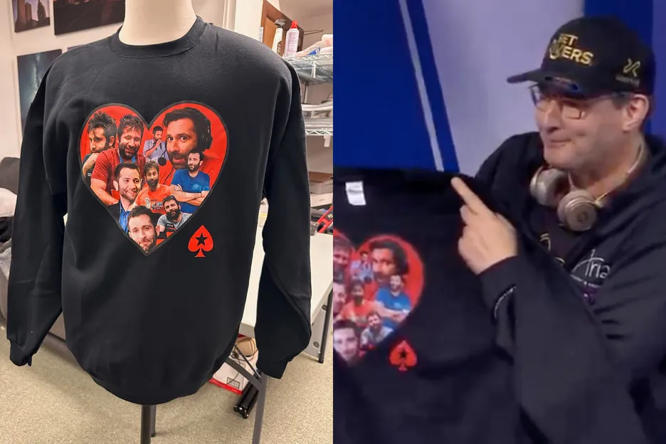 Hellmuth had a new look after a spin of the Wheel of Pain.