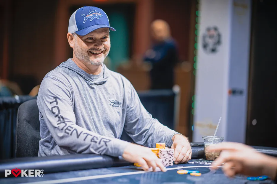 Christopher Stewart is all smiles after the hand