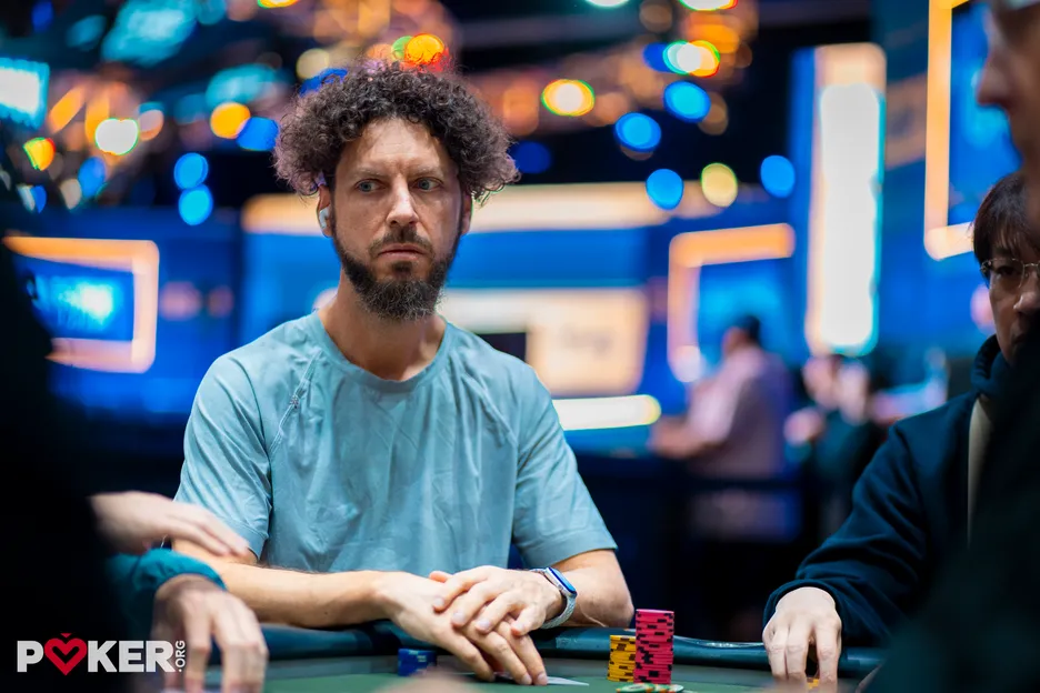 Chris Vitch dragged a monster pot and the chip lead midway through Day 2. 