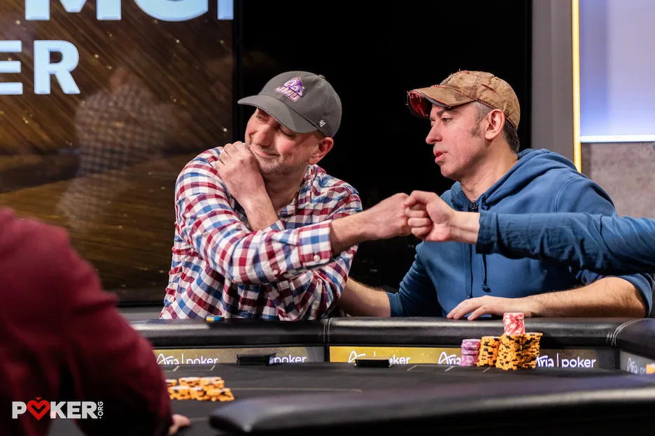 Al-Keliddar getting fist bumps after busting.