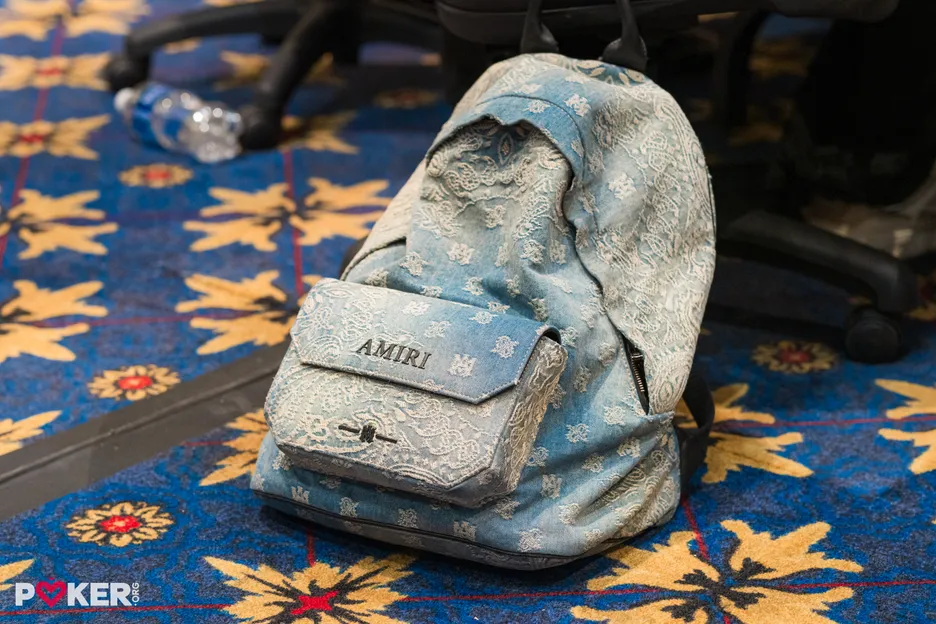 Amiri Men's Denim Bandana Jacquard Backpack