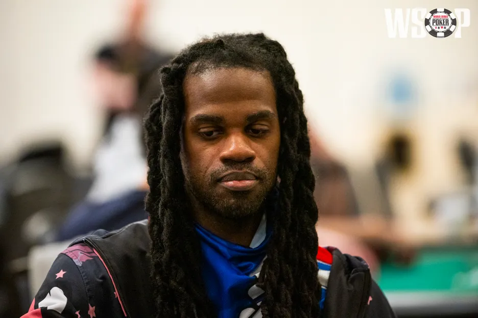 Arnwine and Michel Molenaar hold almost half the chips in play