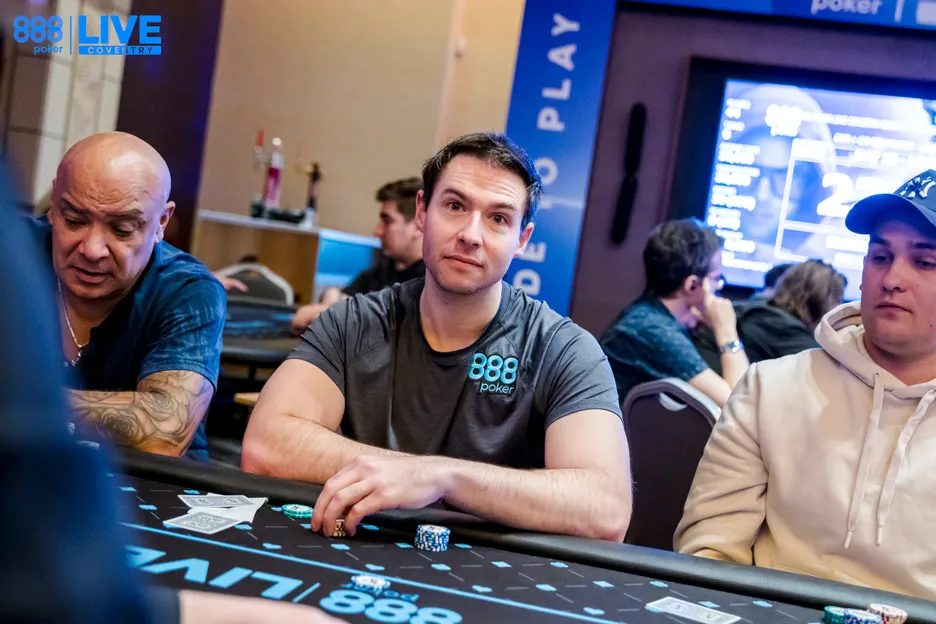 888poker stream teamer Aaron Barone, pictured at 888LIVE Coventry, by Gema Cristobal