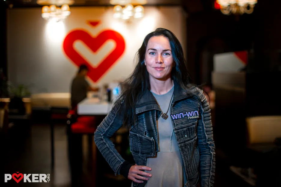 Liv Boeree, pictured at the PokerOrg Legends Lounge at the WSOP in Las Vegas, made an epic deep run at the 2024 WSOP Paradise.
