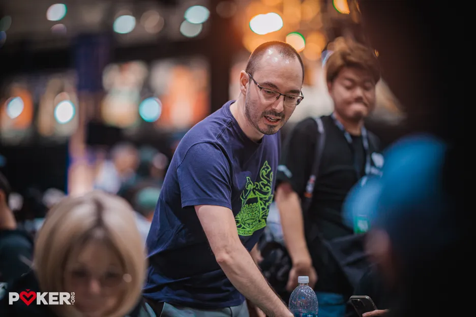 A special shot clock was invented just for Will Kassouf on Day 6. 